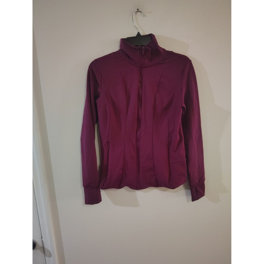 Member's Mark‎ Everyday Extra Warm Jacket Purple Full Zip Thumbhole Athletic M